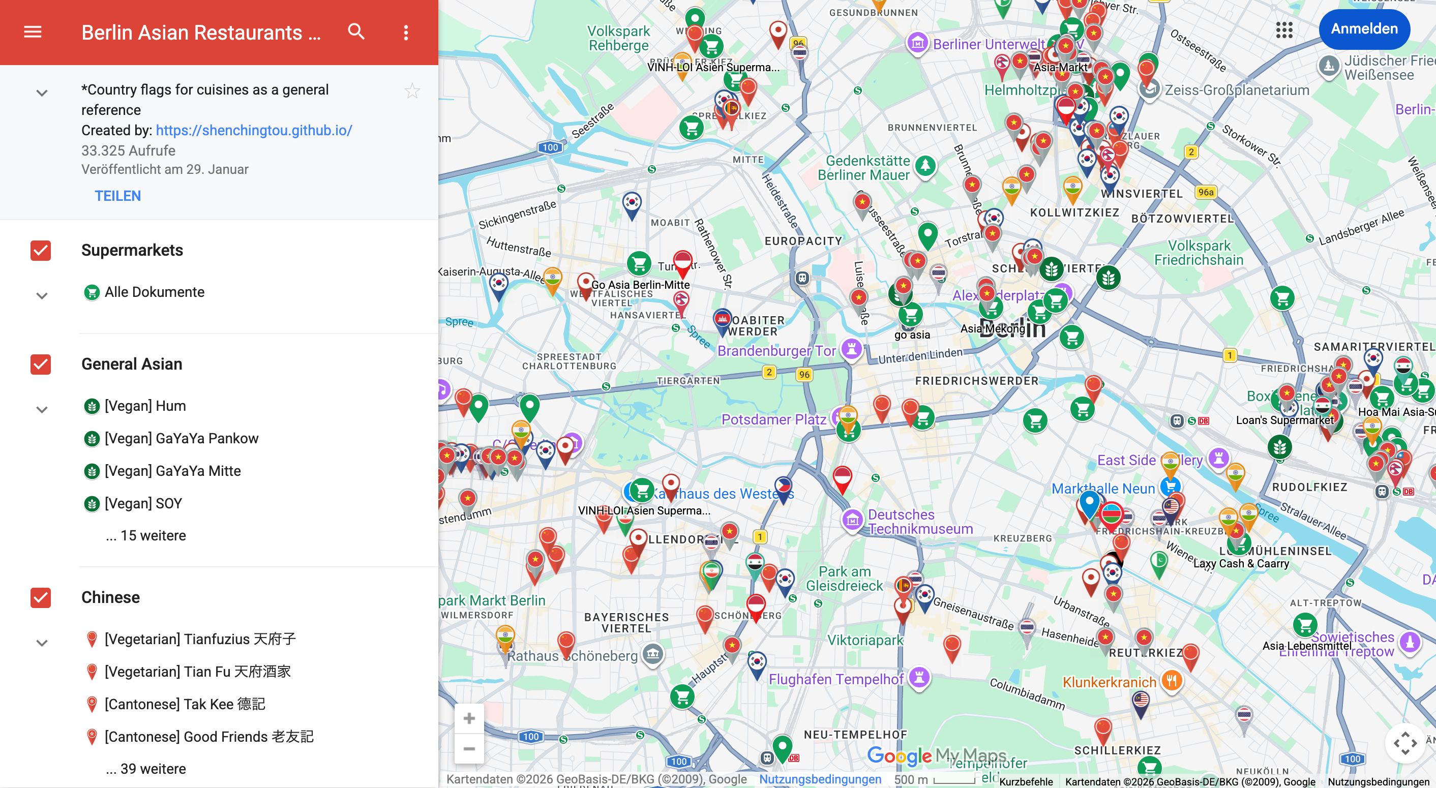 Berlin Asian Food Map