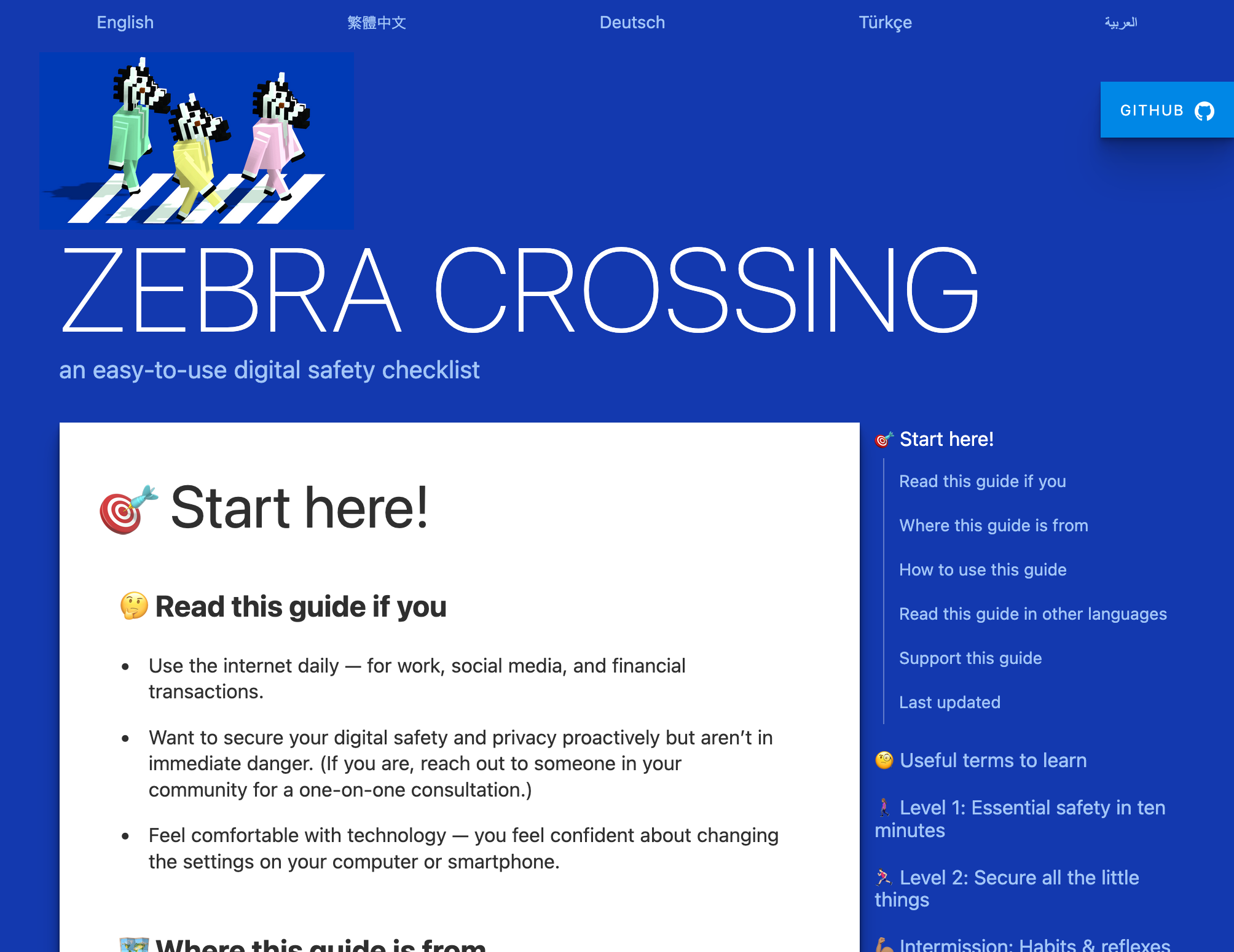 Zebra Crossing - an easy-to-use digital safety checklist